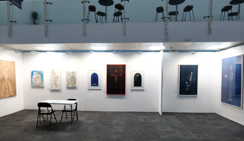 Wide view of the stand at London Art Fair